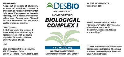 Biological Complex I - DSRT272 Biological Complex 1 31 17